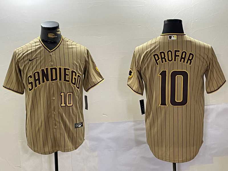 Men's San Diego Padres #10 Jurickson Profar Khaki Team Logo Cool Base Jerseys,We sell and wholesale Men's San Diego Padres #10 Jurickson Profar Khaki Team Logo Cool Base Jerseys on line form chian!